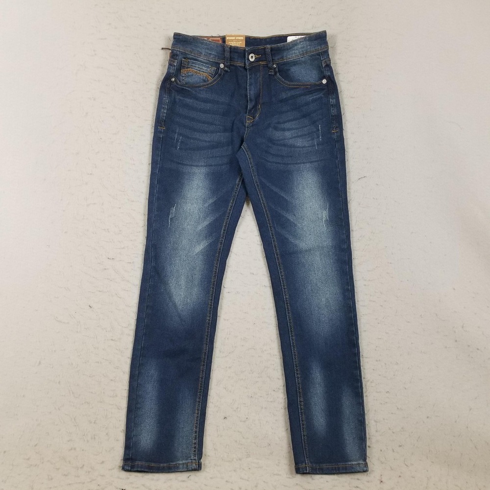 Amongst Others Slim Straight Jeans Mens 28x30 Blue Medium Wash Stretch Denim